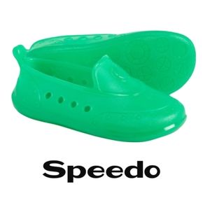 Speedo Jelly Water Shoes Green NWT! XL 11-12